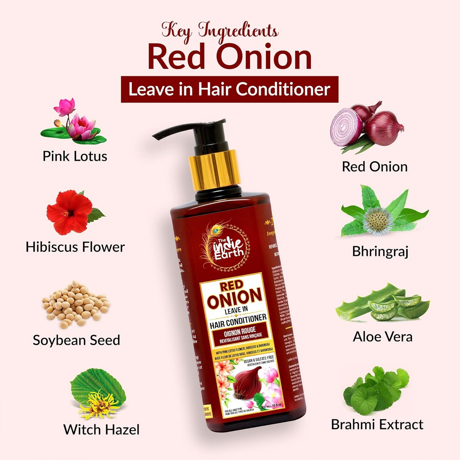The Indie Earth Advanced Red Onion Hair Care Trio