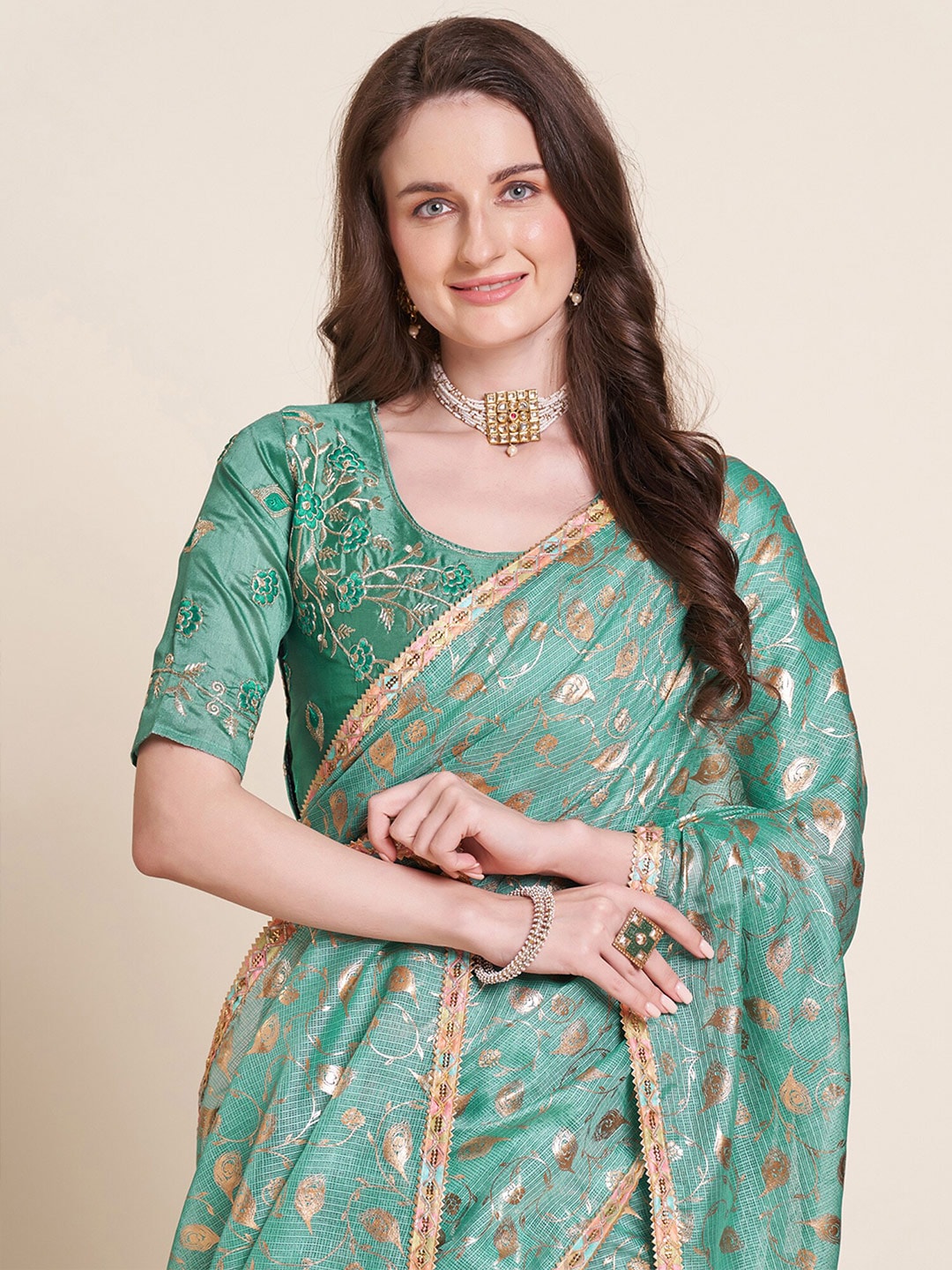 Saree Mall Floral Printed Sarees - Distacart