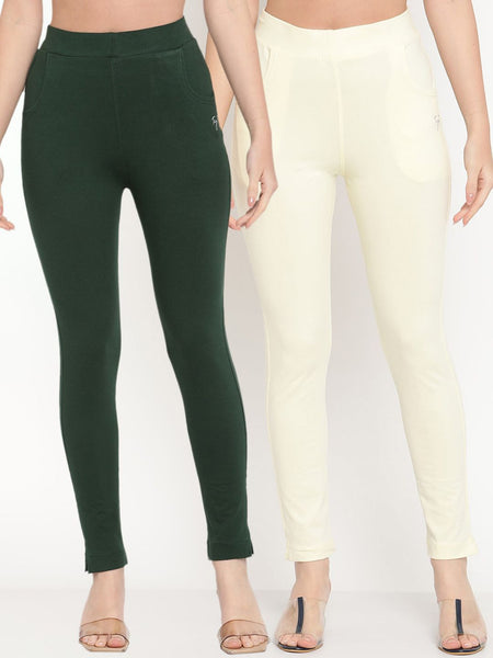 TAG 7 Women Pack of 2 Ankle-Length Leggings