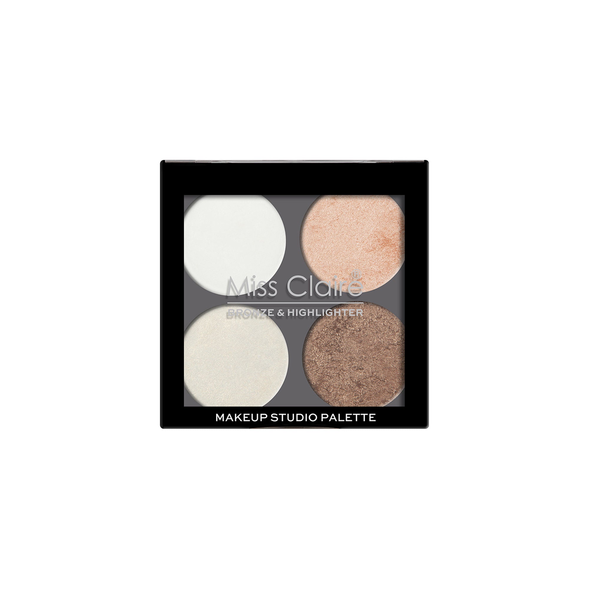 Miss Claire Bronze & Highlighter Makeup Studio Palette - 4