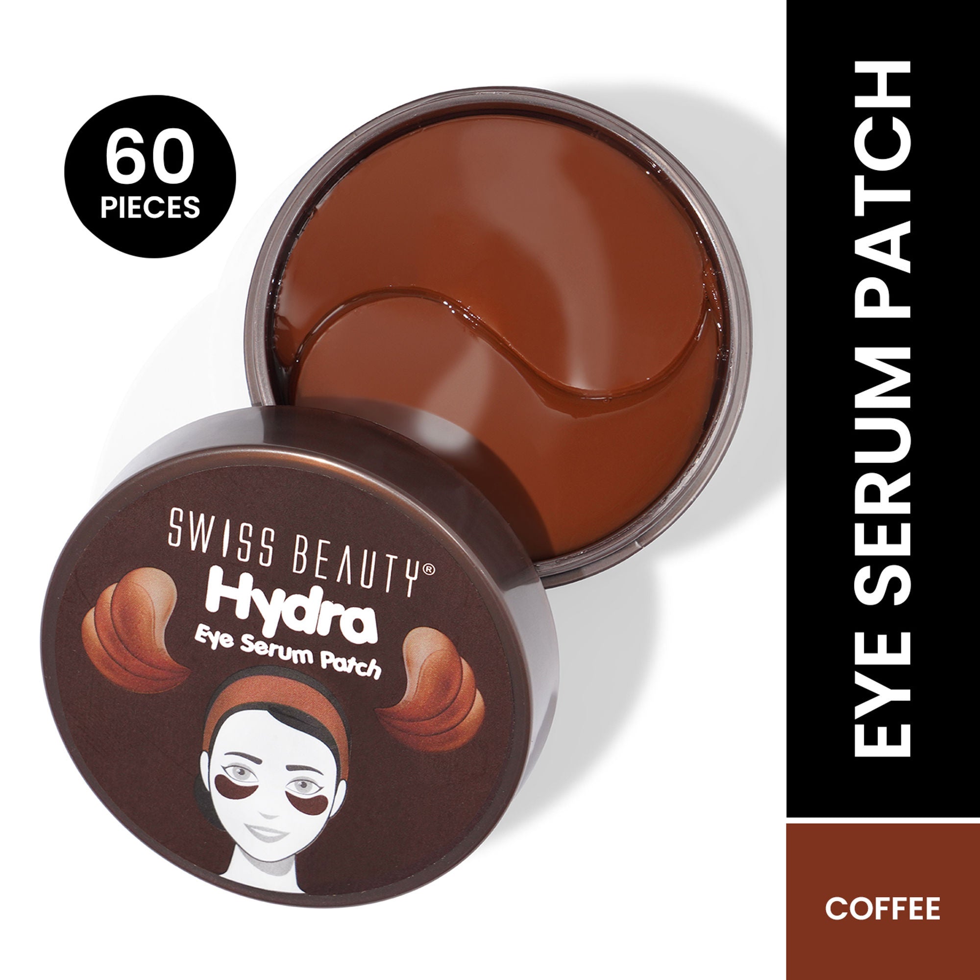 Swiss Beauty Hydra Eye Serum Patches For Dark Circles And Puffiness , Hydrate Skin - Coffee