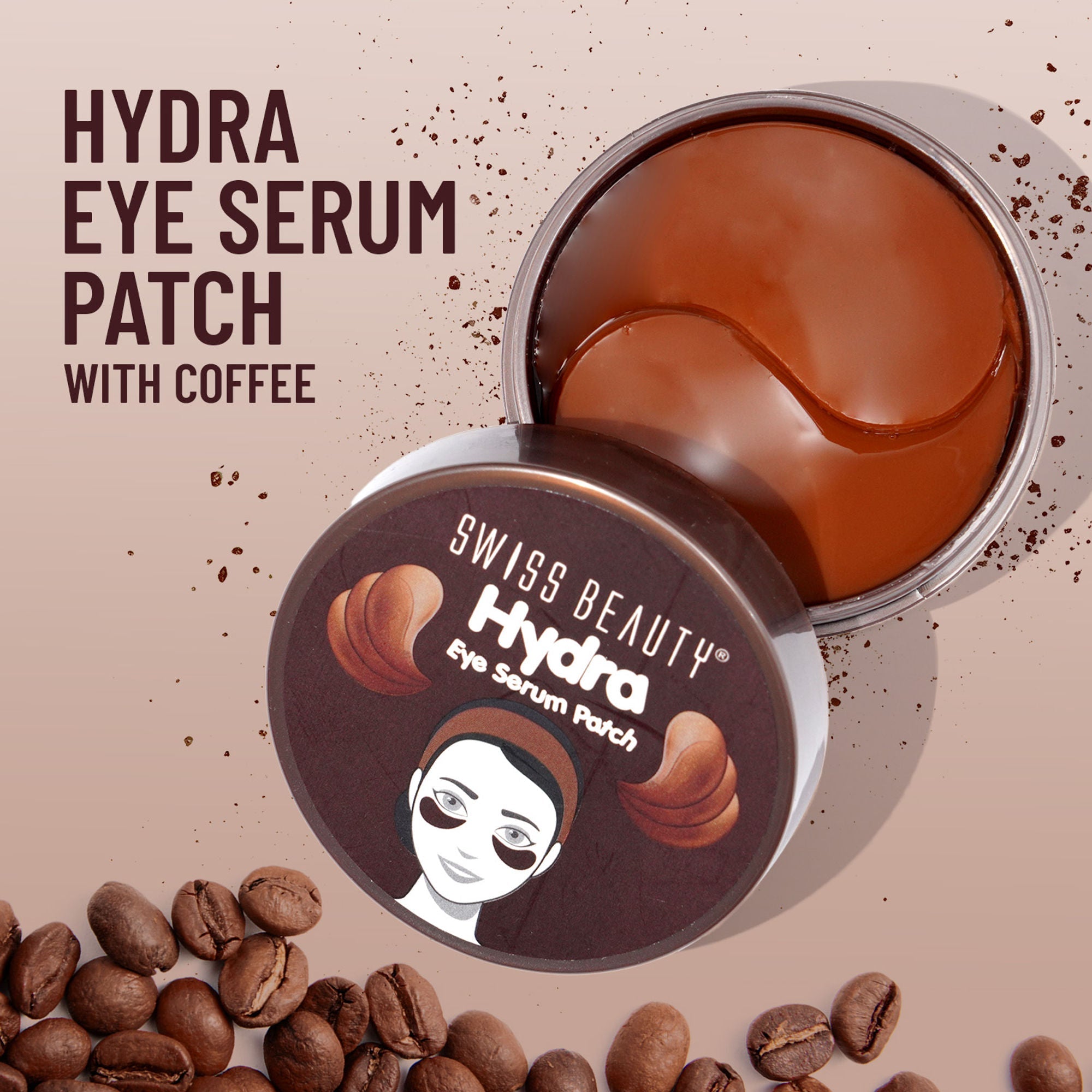 Swiss Beauty Hydra Eye Serum Patches For Dark Circles And Puffiness , Hydrate Skin - Coffee - Distacart