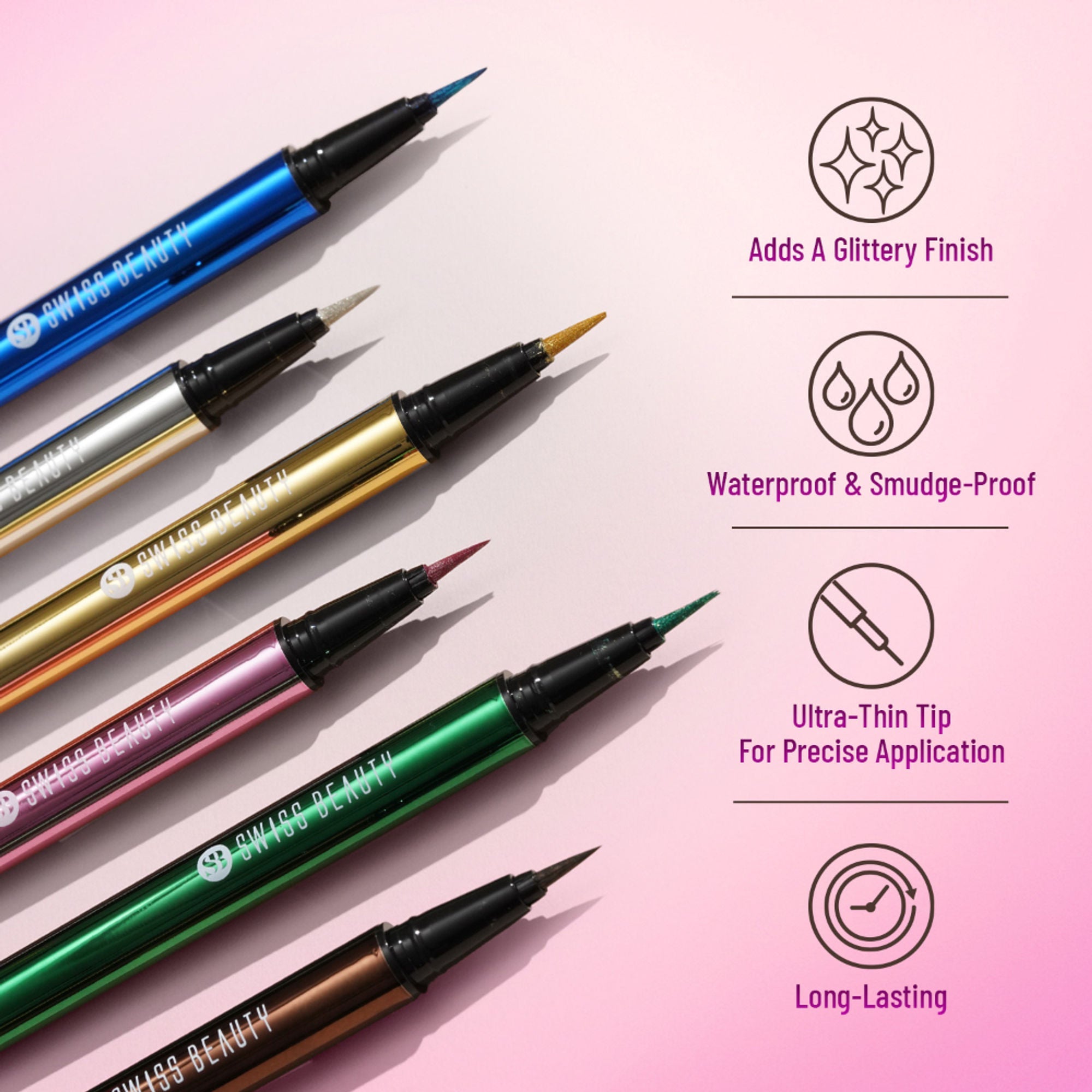 Swiss Beauty Eye Sparkle Sketch Liner - 1 Sparkle Silver