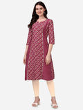 HERE&NOW Bandhani Printed Kurta