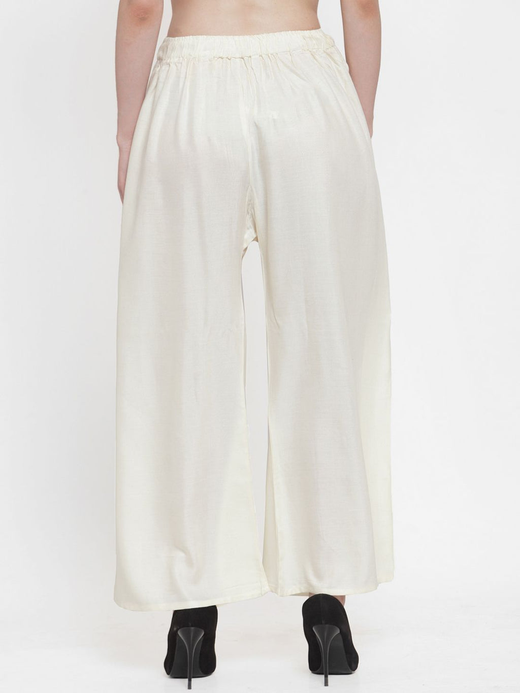 TAG 7 Women Pack Of 7 Solid Flared Palazzos