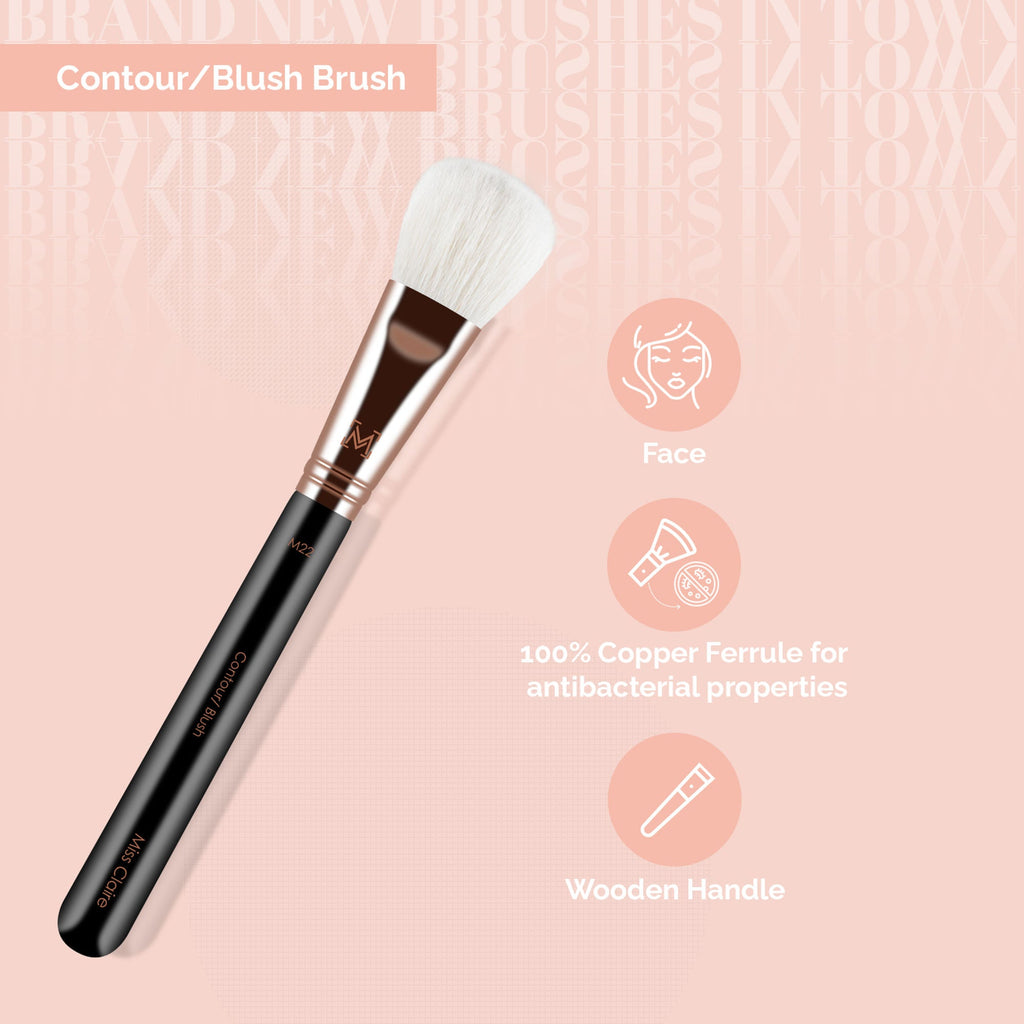 Miss Claire M22 - Contour/Blush Brush - Rose Gold
