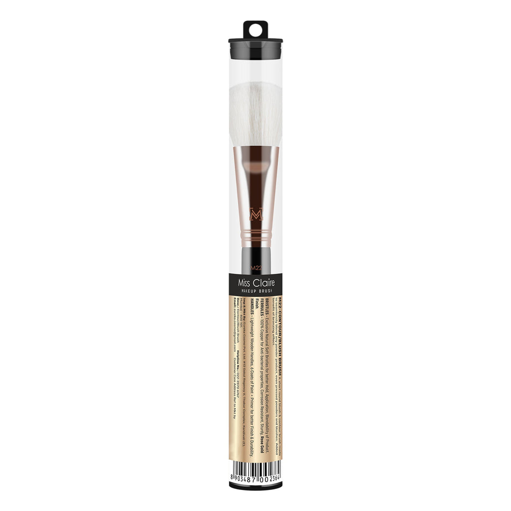 Miss Claire M22 - Contour/Blush Brush - Rose Gold