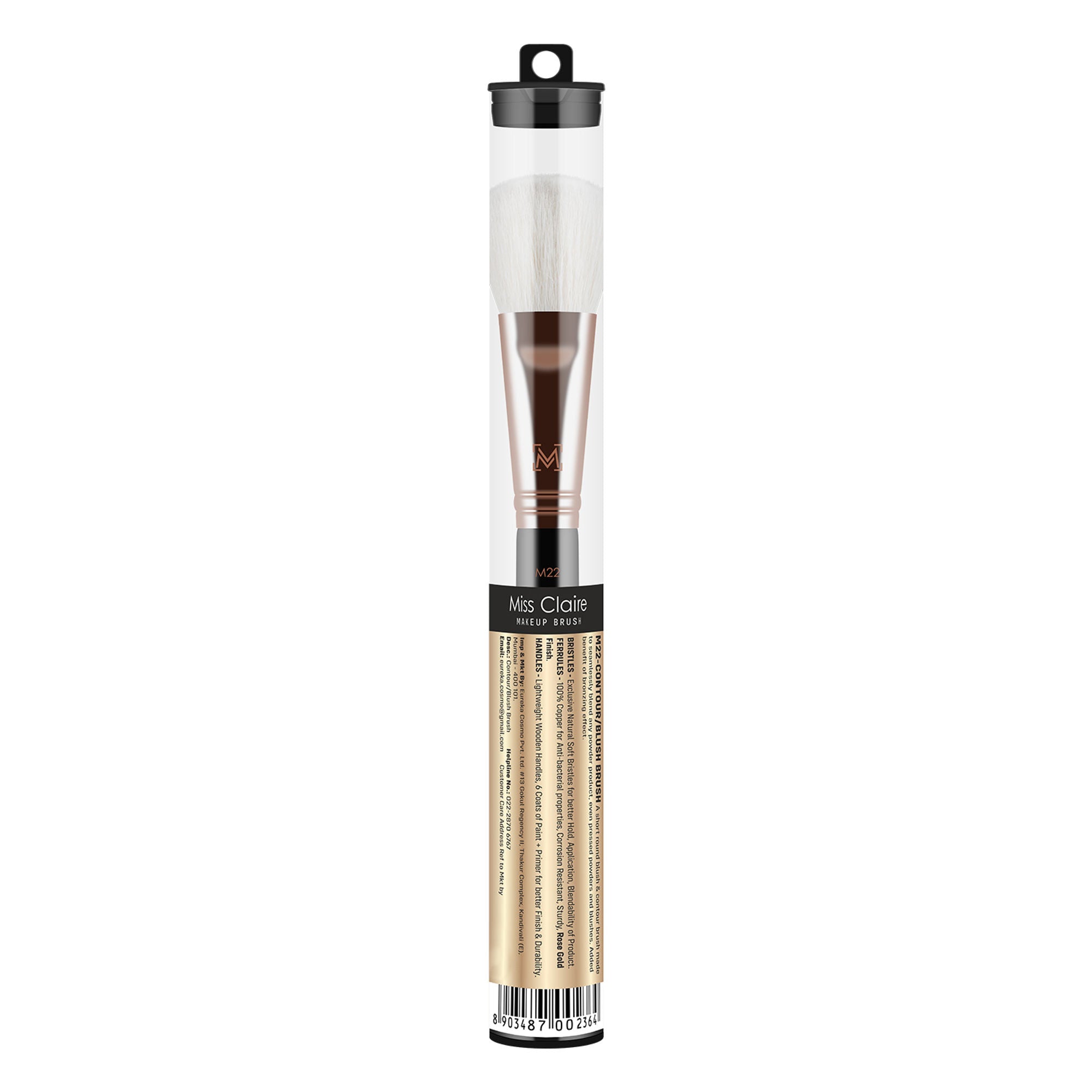 Miss Claire M22 - Contour/Blush Brush - Rose Gold