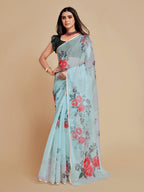 Sangria Women Blue Sarees - Distacart