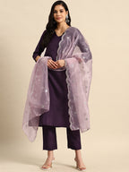 Sangria Regular Kurta with Trousers & Dupatta