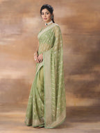 kasee Floral Embroidered Art Silk Saree - Distacart
