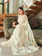 Tikhi Imli Embellished Floral Saree - Distacart