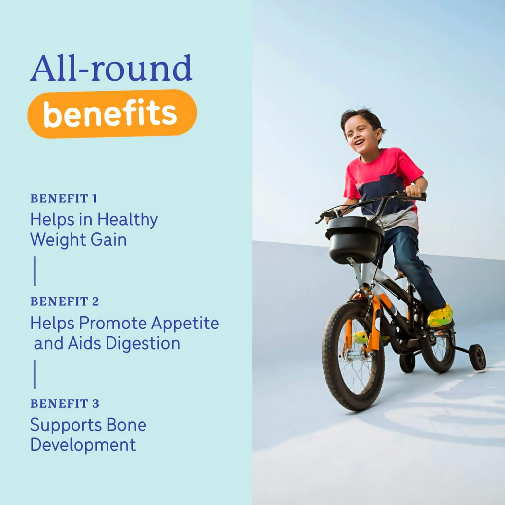 Gritzo SuperMilk Weight+ (2-6y Boy & Girl), 4g Protein Powder - Creamy Vanilla - Distacart