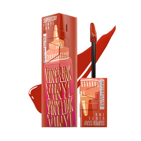 Maybelline New York Super Stay Vinyl Ink Liquid Lipstick, Instant Shine Lasts Up To 16H - Siracha Sauce