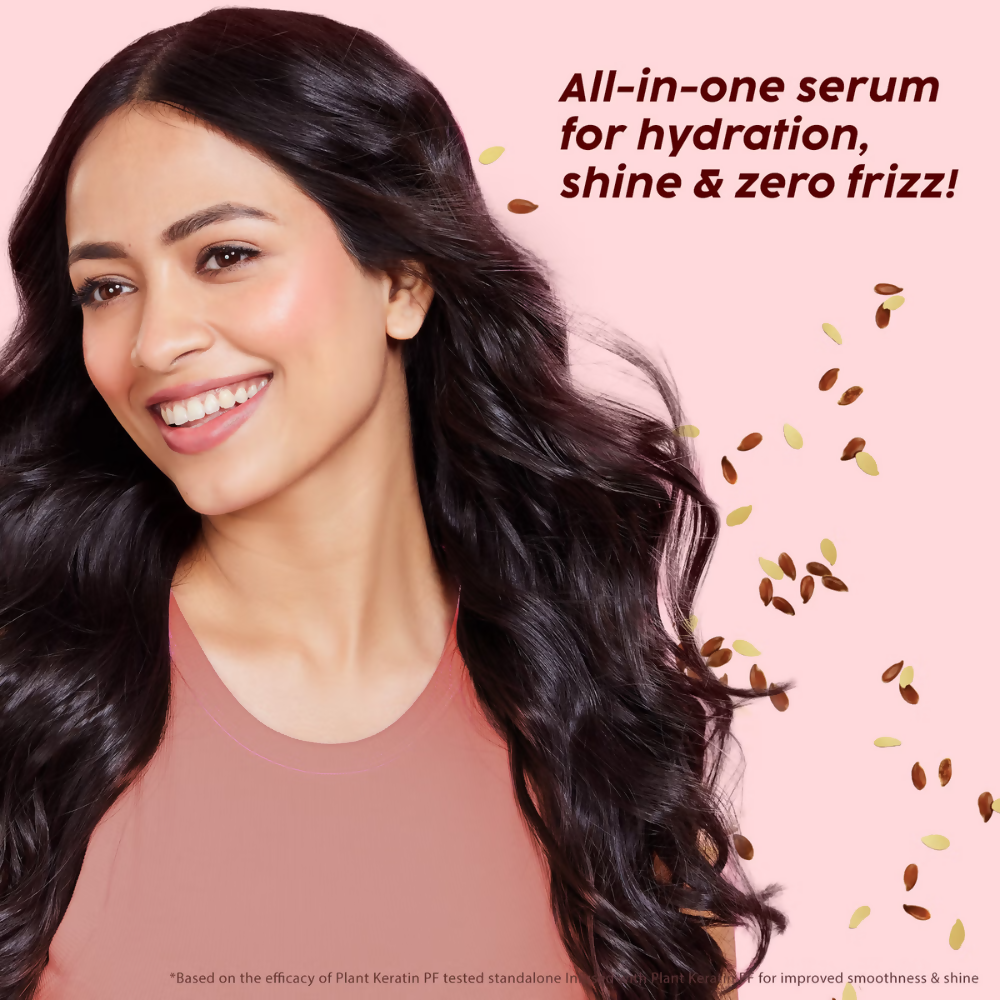PLIX The Plant Fix Flaxseed Keratin Smoothening Anti-Frizz Serum - Distacart