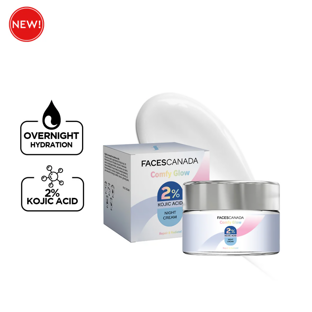 Faces Canada Comfy Glow 2% Kojic Acid Night Cream - Distacart