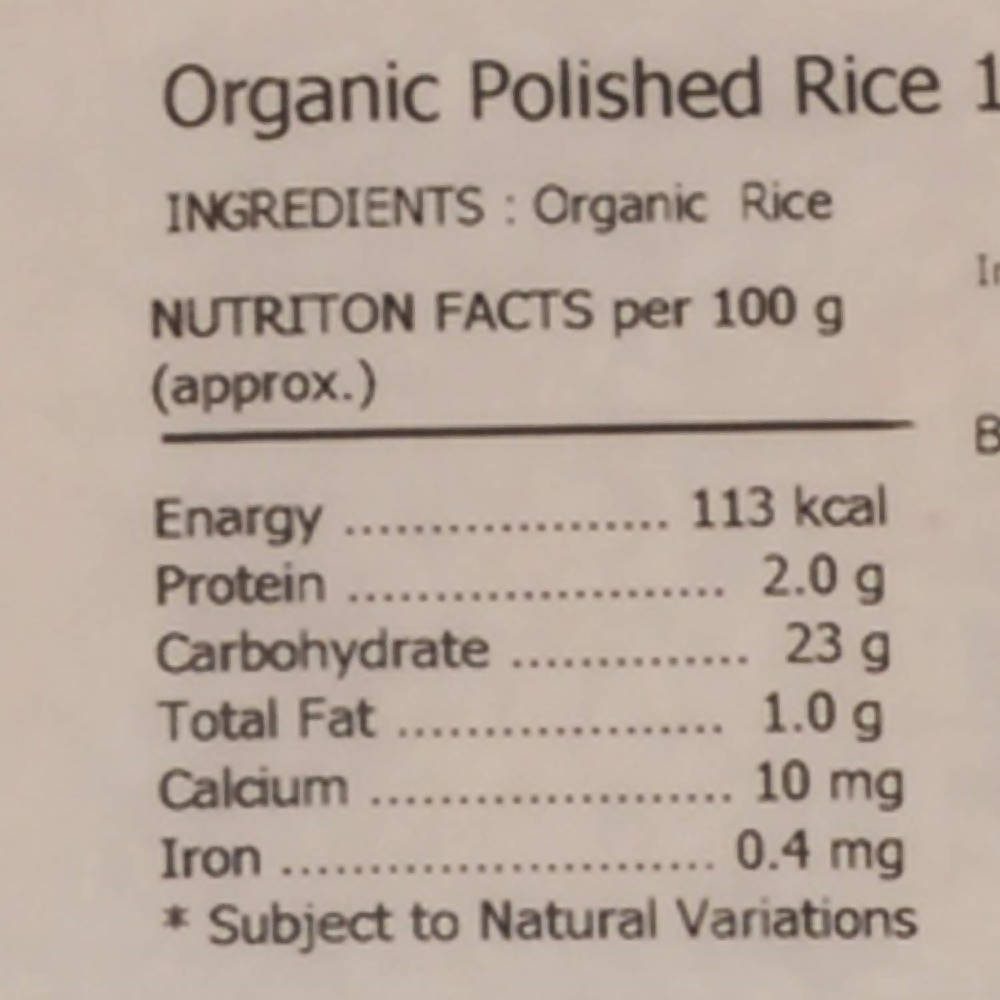 Pure & Sure Sonamasoori Polished Organic Rice