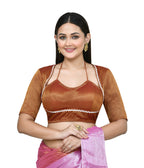 Joban Fashion Women's Rust Embroidered Stitched Blouse - Distacart