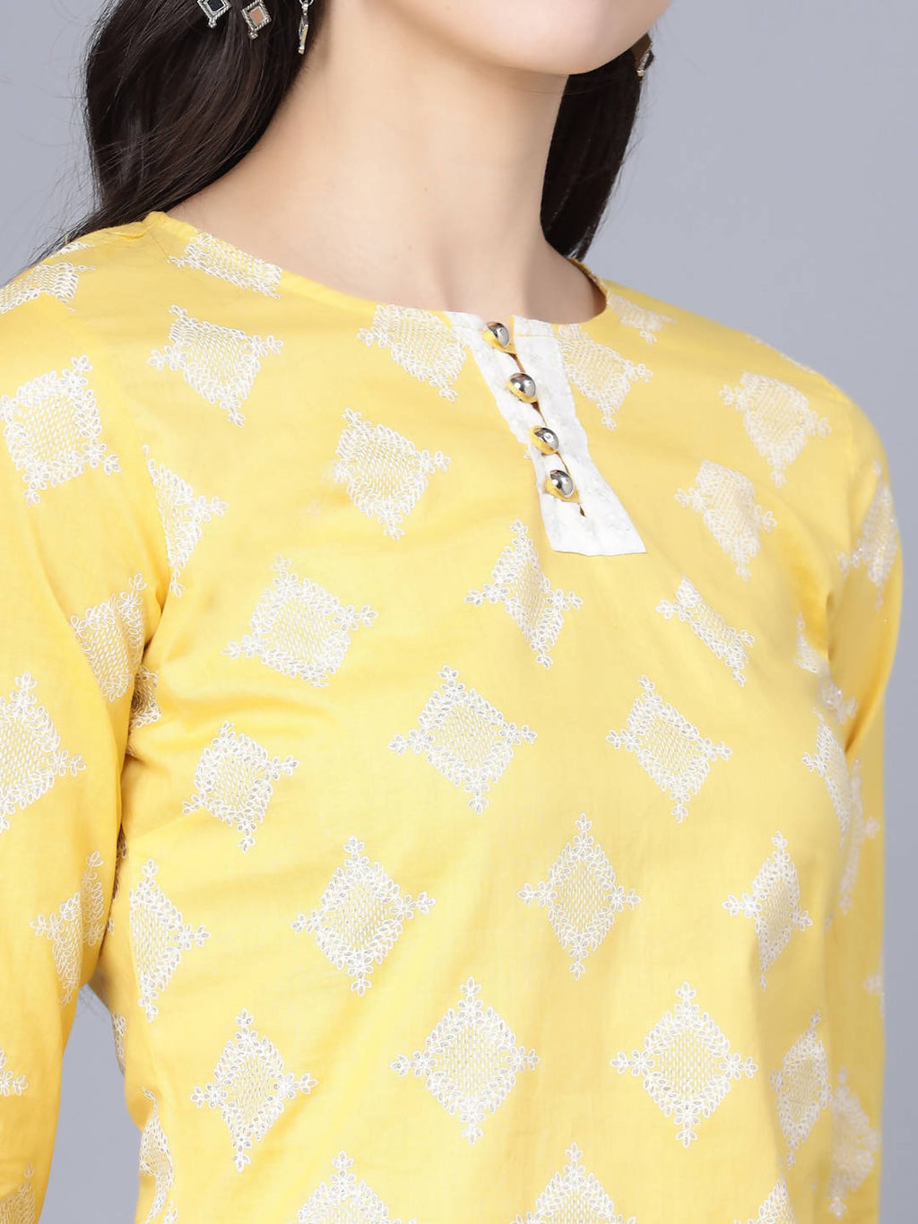 Myshka Yellow White Printed Ready to Wear Lehenga - Distacart