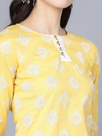 Myshka Yellow White Printed Ready to Wear Lehenga - Distacart