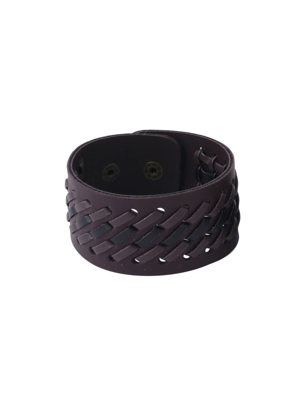NVR Men's Brown Leather Bracelet - Distacart