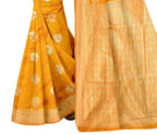 Vamika Weaving Banarasi Jacquard Mustard Saree - Distacart