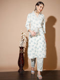 Myshka Women Multi Floral Kurta & Trousers - Distacart