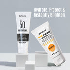 Detoxie Bright Summer Combo - SPF50 Sunscreen Gel & Detan Cream Mask - Distacart