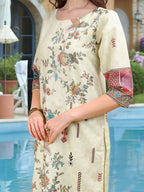 Joban Fashion Pista Position Digital Print With Position Foil Kurta Set - Distacart