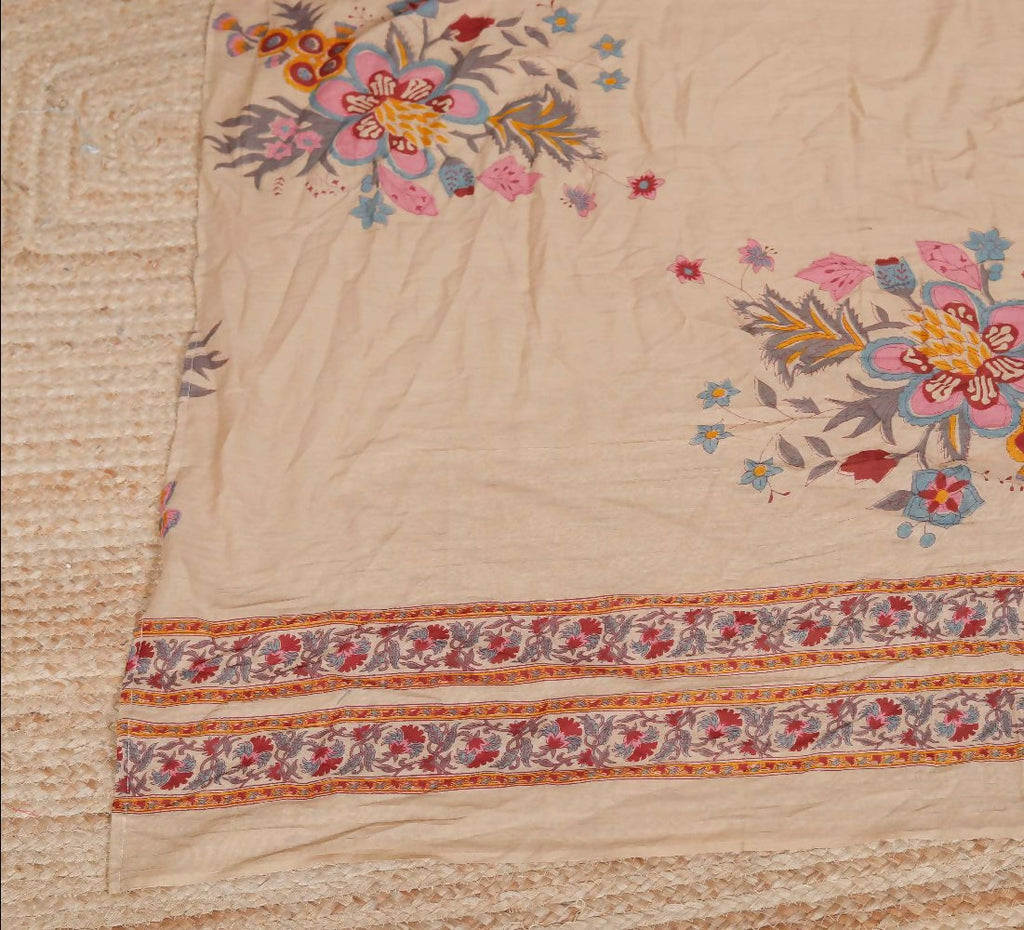 Miravan Womens Multicolor Floral Printed Pure Cotton Kurta And Palazzo With Dupatta Set - Distacart