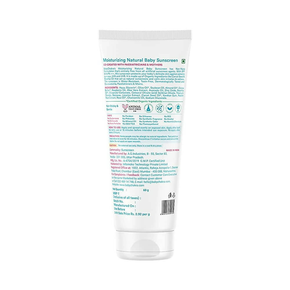 BabyChakra Moisturizing Natural Baby Sunscreen