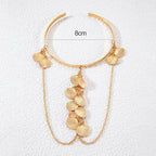Joban Fashion Golden Alloy Fashion Gold Plated Stylish Kada Bajuband
