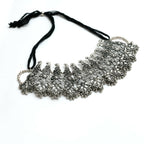 Mominos Fashion Johar Kamal Oxidised Silver-Plated Brass Finish Temple Jewellery with Earrings For Women - Distacart