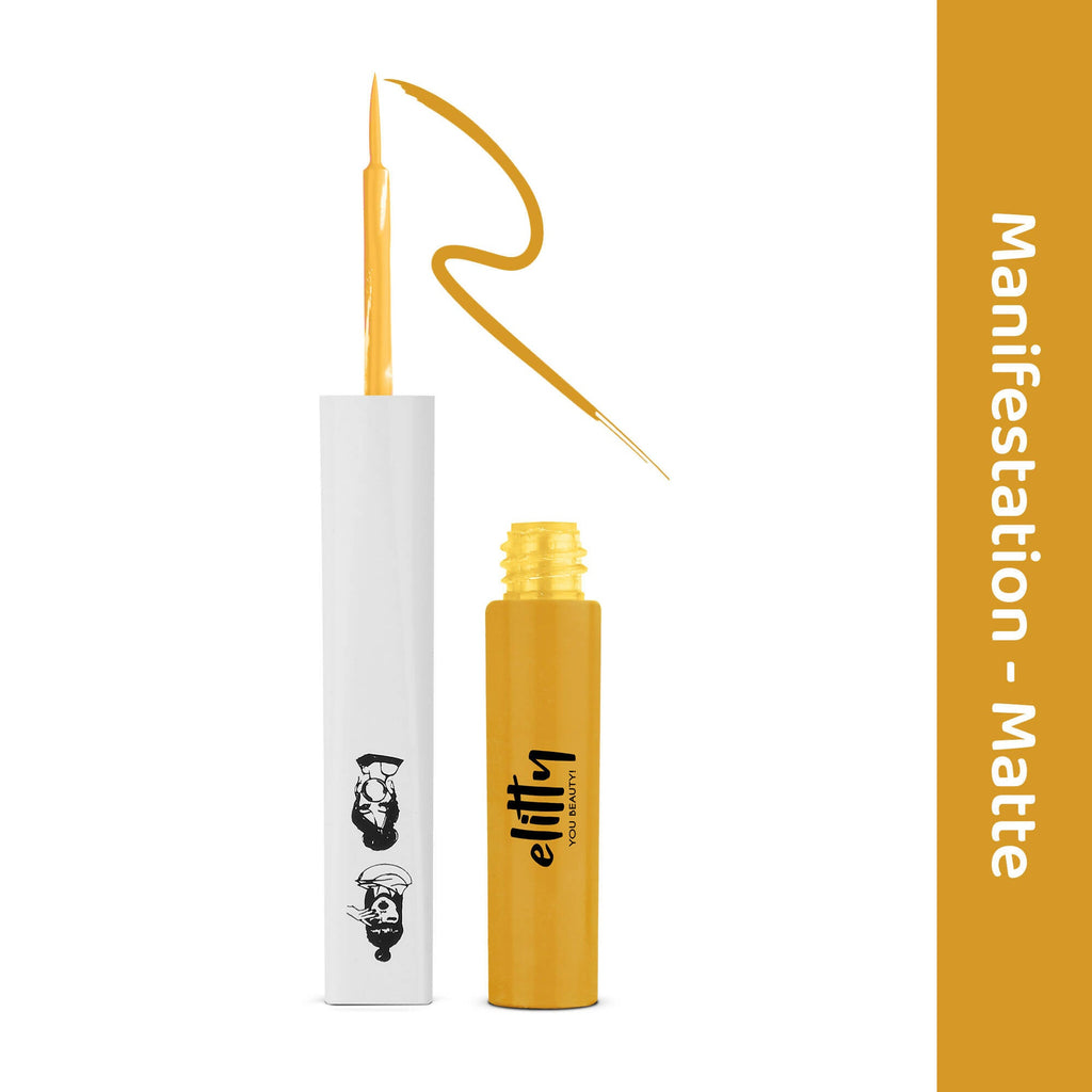 Elitty Yellow Pop Color Matte Finish Liquid - Manifestation- Yellow