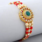 American Diamond Motif Style Rakhi usa