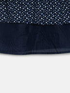 Manet Girls Cotton Frill Sleeve Frock Flower Print - Blue