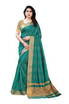 Vamika Green Cotton Silk Weaving Saree (Anaya Green)