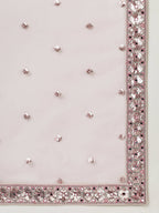 House of Panchhi Rose Gold Net Mirror & Sequinse embroidery Lehenga choli & Dupatta