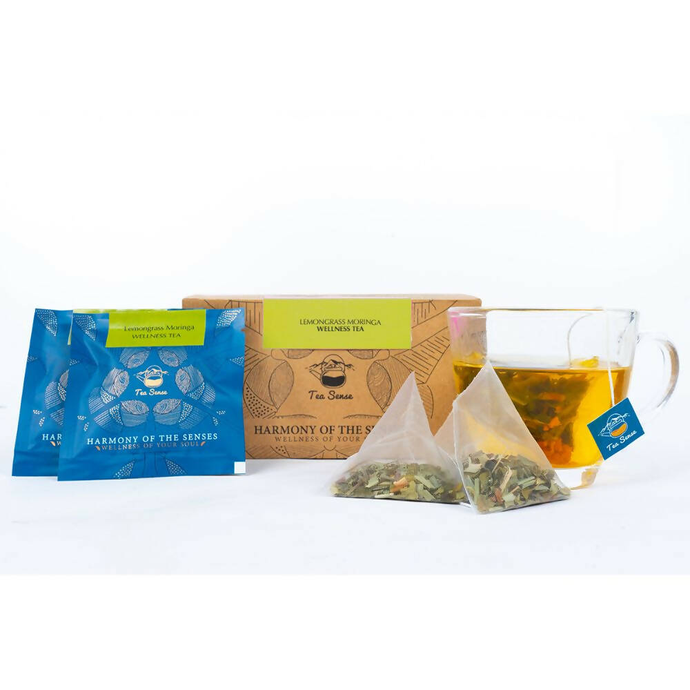 Tea Sense Lemongrass Moringa Tea Bags Box - Distacart