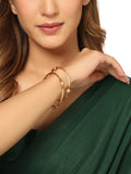 NVR Women Set of 2 Gold-Plated Traditional Bangles - Distacart