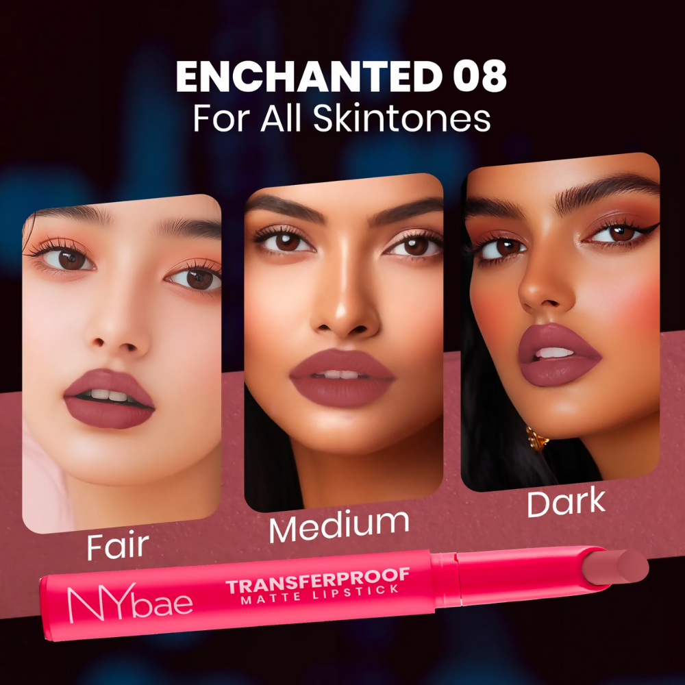 NY Bae Transfer-proof Matte Crayon Lipstick – Enchanted 08