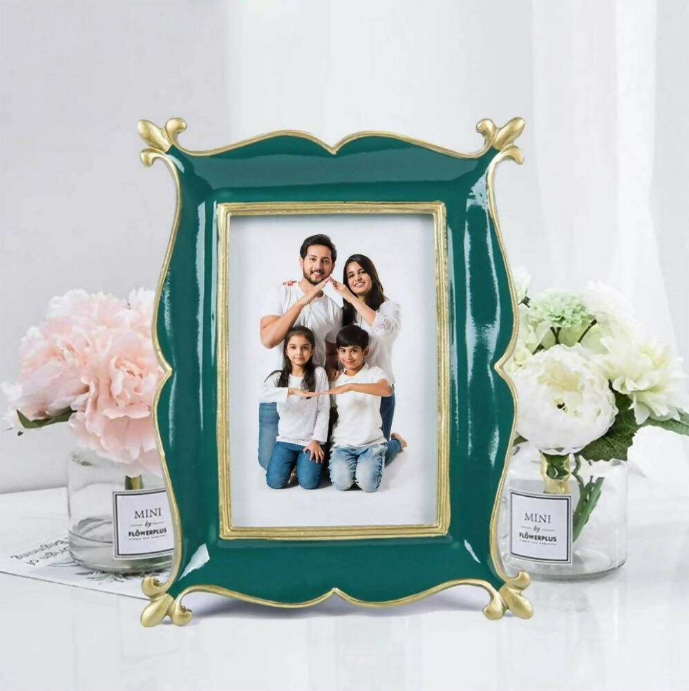Paper Plane Design Premium Luxury Table Picture Frames For Home And Office (Royal Green)