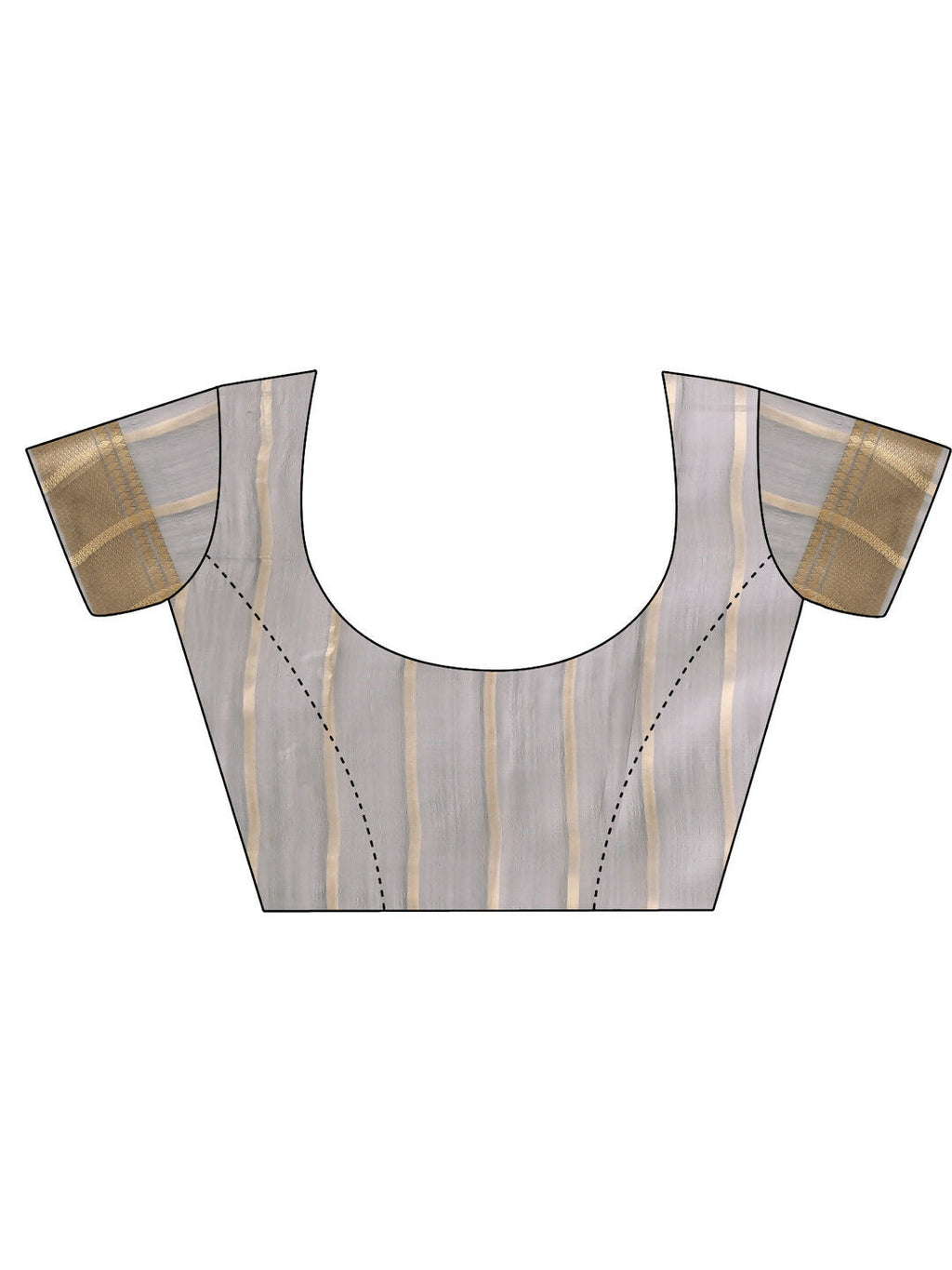 Shree Shyam Fashion Organza Grey Saree - Distacart