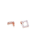 stone stud (Rose gold) - Ruby Raang - Distacart