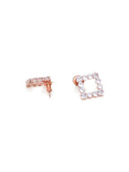 stone stud (Rose gold) - Ruby Raang - Distacart