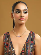 Ruby Raang Purple Amethyst Kundan Necklace