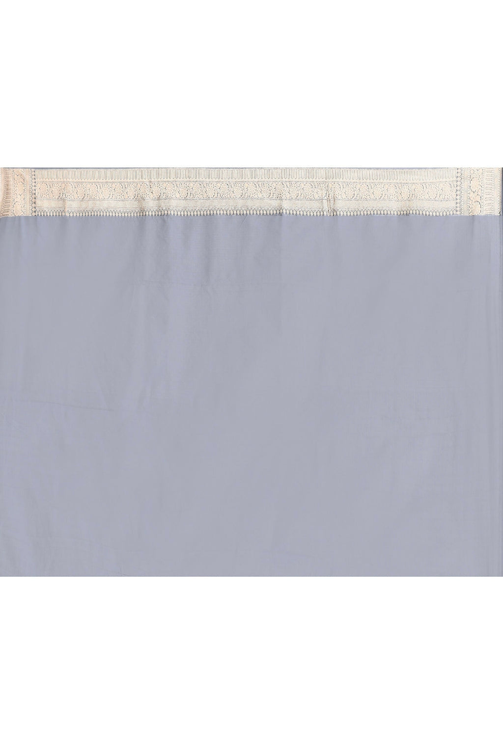 Joban Fashion Silver Grey Pure Katan Pure Handloom Banarasi Silk Saree