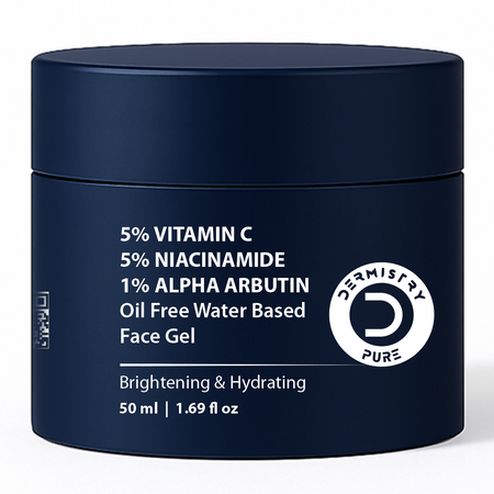 Dermistry Vitamin C Niacinamide Alpha Arbutin Oil Free Water Based Remove Tanning D Tan Detan Skin Dark Spots Removal Face Gel