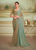 Monjolika Fashion Multicolor Blossom Georgette Embroidered Border Party Trendy Saree - Distacart