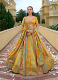 Monjolika Fashion Yellow Designer Embroidered Work Fancy Silk Wedding Lehenga Choli - Distacart